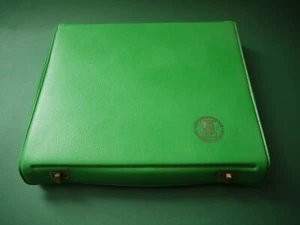 Etui Kunst Leder grün Schmuck Schatulle Aufbewahrung Teller Schachtel DDR Box  - Bild 1 von 4