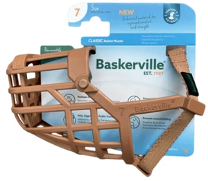 Dog Training Muzzle Breathable Prevents Biting & Food Waste Size 7 New But Marks - Picture 1 of 3