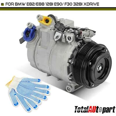 AC A/C Compressor for BMW 128i 2008-2013 328i 2007-2013 328i xDrive 09-13 328xi - Image 1 of 4