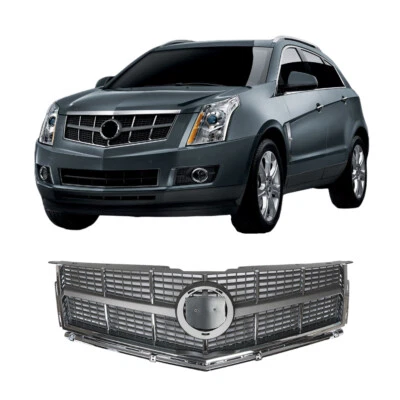 Parachoques delantero para Cadillac SRX 2010 2011 2012 parrilla superior malla moldura parrilla cromada Foto 1 de 4