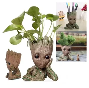 Udream Groot Plant Pot Cartoon Baby Groot Flower Pot with Drainage Hole, Groot - Picture 1 of 23