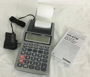 Casio HR-8TM Printing Calculator 12 Digits with Power Cord - Picture 1 of 7