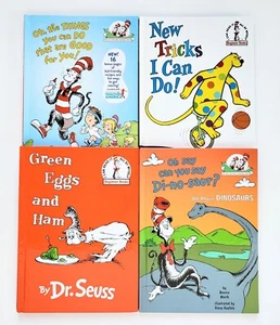 Dr. Seuss Children Kids Hardcover Books Lot of 4 Green Eggs and Ham New Tricks - Picture 1 of 14