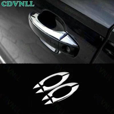 Para Audi A6 S6 2012-2018 Exterior Acero Lateral Manija Marco Borde 8 Piezas Foto 1 de 4