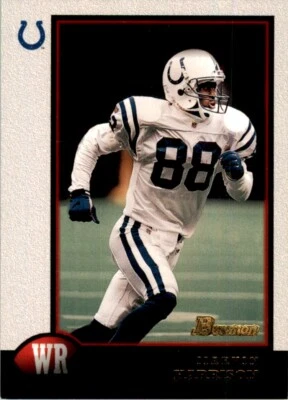 1998 Bowman Marvin Harrison Indianapolis Colts #87 Topps NFL Football - Image 1 of 2