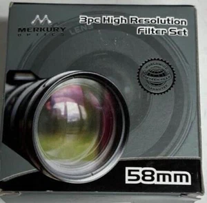 3 Piece Merkury Optics 58mm - Picture 1 of 5