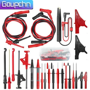 Kit de cables de prueba multímetro de silicona de 25 piezas con sondas de perforación de alambre reemplazables - Imagen 1 de 8