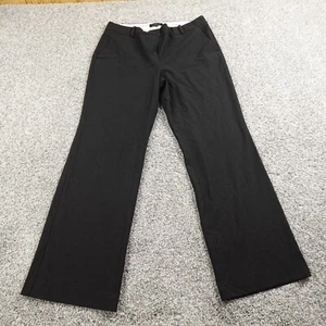 Talbots Pants Womens 14 Black Chino Dress Trouser Boot High Rise Stretch Office - Picture 1 of 11