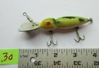 30) VINTAGE PLUNGER PUP 1/2 oz.FISHING LURE, very nice. 3 3/4" body & lip.