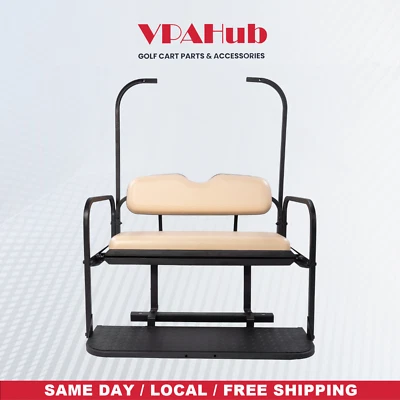 VPAHub Club Car DS Flip Folding Buff Rear Seat Kit, Fit for 1982-2007 Models - Image 1 of 4
