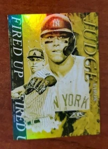 Aaron Judge 2021 Topps Fire Fired Up Gold Minted #FIU-4 New York Yankees - Picture 1 of 1