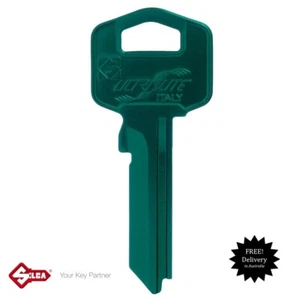 SILCA Ultralite Keyblank GAINSBOROUGH / TESA ,Key Blank-GREEN Free Postage! - Picture 1 of 4