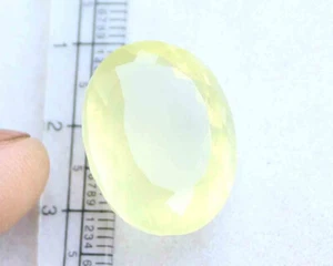 30.10 Ct Oval With Brilliant Cut Natural Yellow Lemon Quartz Loose Gemstone - Picture 1 of 3