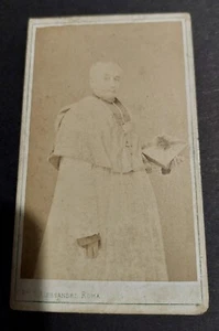 Photo ancienne religieux Fratelli d'Alessandri Rome XIXème - Imagen 1 de 2