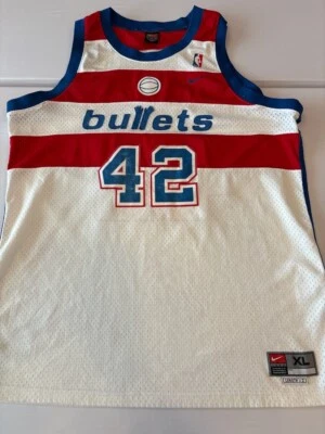 USED NBA Washington Bullets Jerry Stackhouse basketball jersey Nike XL White PIC - Image 1 of 4