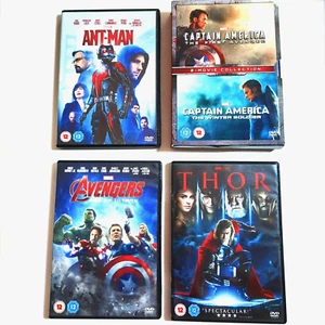 Marvel DVD Bundle Thor/Ant Man/Avengers + Free Double Captain America 1&2 - Picture 1 of 1