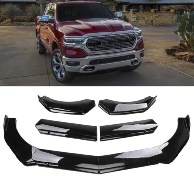 For Dodge For RAM 1500 Pickup Front Bumper Lip Spoiler Splitter Body Kit Black - Image 1 of 4
