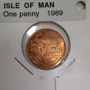 1989 Isle of Man One Penny of Elizabeth II - Precision Tools BU - Picture 1 of 2