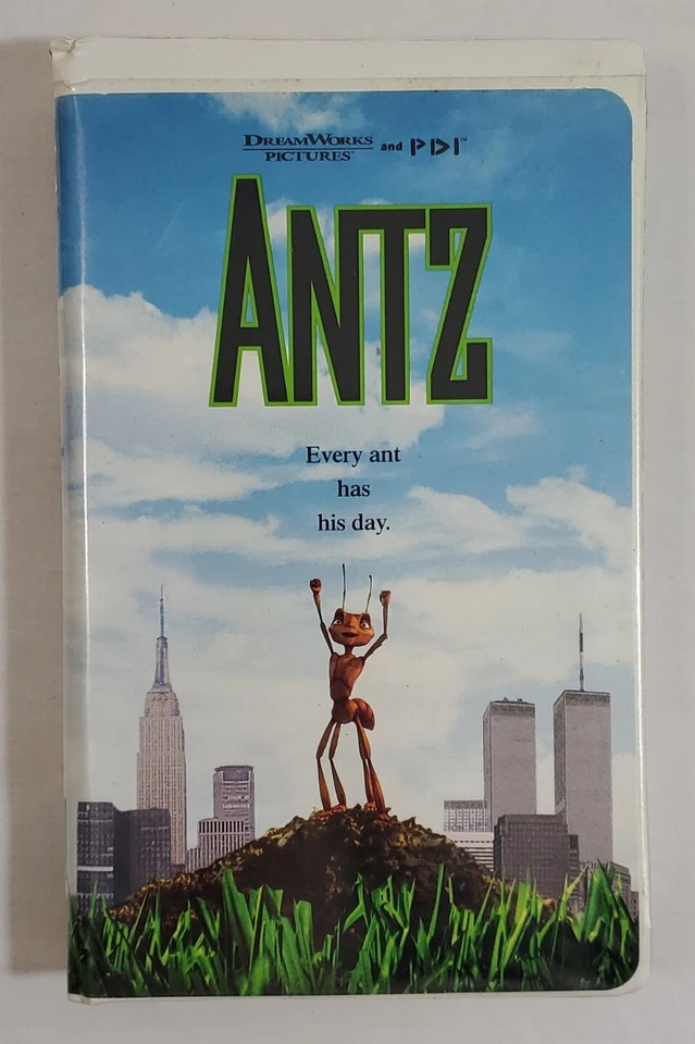 VHS VCR Tape Antz 83 minute Movie 1998 Video Woody Allen Z Ant - Image 1 of 4