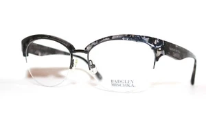 NUEVAS GAFAS BADGLEY MISCHKA VIVIANNA NEGRAS PARA MUJER RX 54-17-140 HECHAS A MANO - Imagen 1 de 7