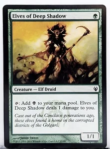 Elves of Deep Shadow #47 DDJ Elf Druid Magic Card in a Protective Sleeve - Picture 1 of 3