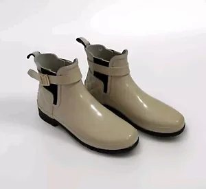 Hunter Original Women's Refined Quilted Gloss Chelsea Waterproof Rain Boots US 9 - Picture 1 of 16