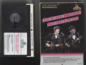 1983 The Everly Brothers Reunion Concert Beta Hi-Fi Stereo Videocassette - Picture 1 of 1