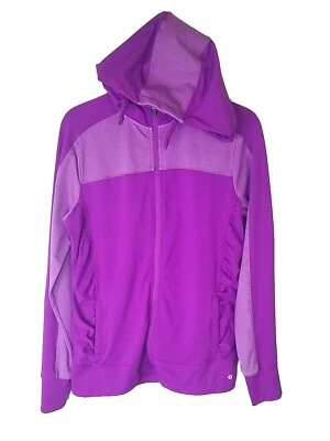XERSION womens Fitted Full Zip Hoodie Sz Med - Image 1 of 4