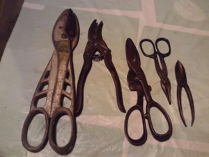 5 Lot Blechschere, Malco, Bartlet, Crescent, Marine, R&K - Bild 1 von 24