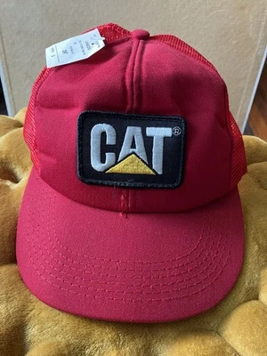 Sombrero "CAT" Tonkin Vintage - Rojo Ajustable Snapback - Hecho en EE. UU. Tiene Etiqueta Foto 1 de 4