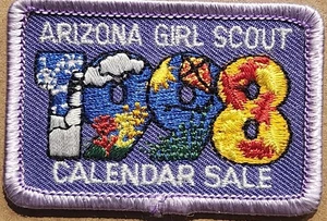 Arizona Girl Scout 1998 Calendar Sale GSA activity fun patch - Picture 1 of 1