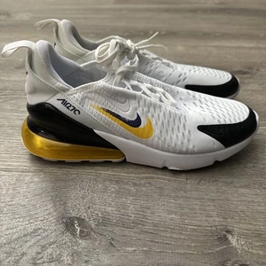 Scarpe Nike Air Max 270 (GS) Bianco Giallo FJ4590-100 Donna Taglia 8/Gioventù 6,5 - Foto 1 di 6