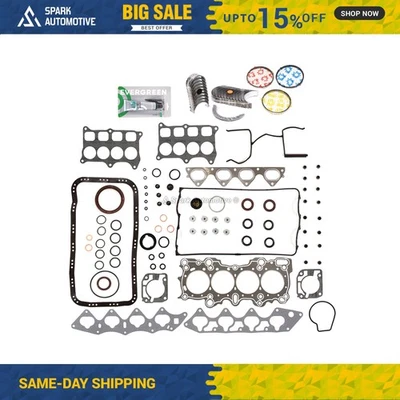 Juego completo de juntas cojinetes anillos aptos para Honda Civic Delsol 1996-2000 1,6 L DOHC Foto 1 de 4