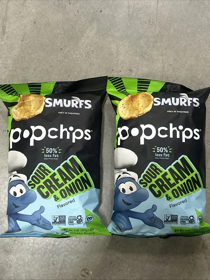 Popchips Gluten- Sour Cream & Onion Popped Chip Snack 5 Oz.
