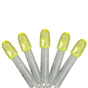 Brite Star 2' x 8' Yellow LED Tree Trunk Wrap Christmas Net Lights - Clear Wire - Picture 1 of 2