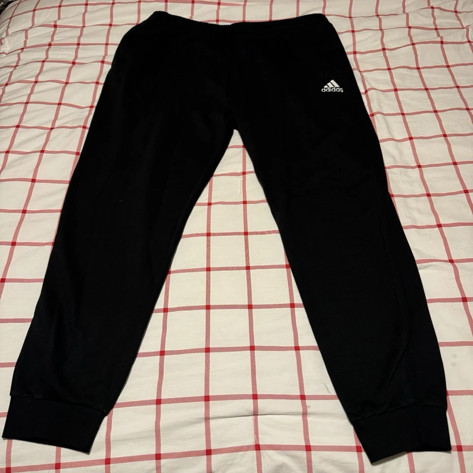 Adidas Essentials Feelcozy Fleece Tapered Pants Size M Black HL2236