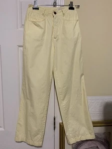 Yves Saint Laurent Pastel Yellow Capri Pants Vintage 90’s Woman’s Size 4 - Picture 1 of 10