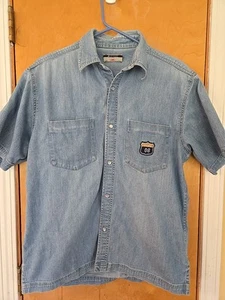 CAMICIA JEANS LEE COOPER PEARL SNAP DENIM SLIM FIT UOMO LARGE SENZA ETICHETTA TAGLIA - Foto 1 di 7