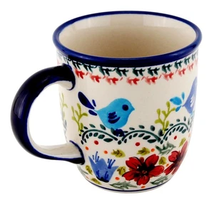 Polish Pottery 12 oz. Mug – Handcrafted Boleslawiec Stoneware by Zaklady  - Picture 1 of 4