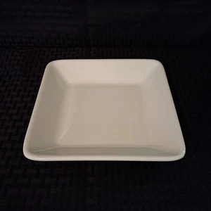 Pampered Chef Simple Additions Square White Salad Plate 7.25 inch Discontinued - Picture 1 of 4