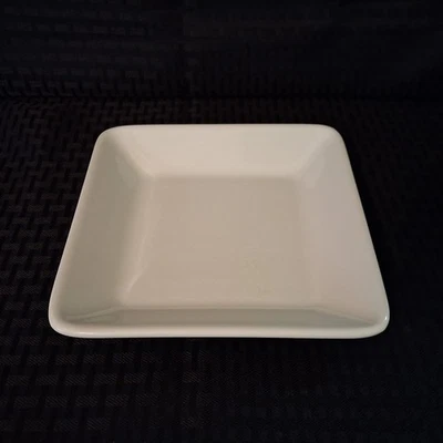 Pampered Chef Simple Additions Square White Salad Plate 7.25 inch Discontinued - Image 1 of 4
