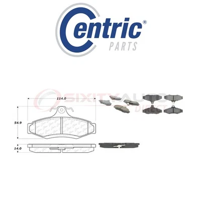 Centric Ceramic Disc Brake Pads w Shims for 1999-2002 Daewoo Nubira 2.0L L4 rh Foto 1 de 4