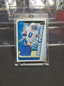 Tarjeta de parche de camiseta Terrion Arnold 2024 Panini Donruss Rookie Phenom # RPJ-TAR - Imagen 1 de 4