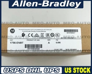 New Factory Sealed Allen-Bradley 1756-ENBT SER A EtherNet/IP ControlLogix Module - Picture 1 of 4