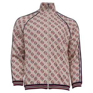 Gucci Striped Webbing Logo-Print Track Jacket In Polyester Men Multicolor M - Picture 1 of 5
