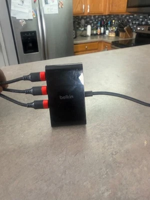 Belkin - Connect USB-C to 4-Port USB-C Hub, Multiport Adapter Dongle with 4 USB - Image 1 of 4