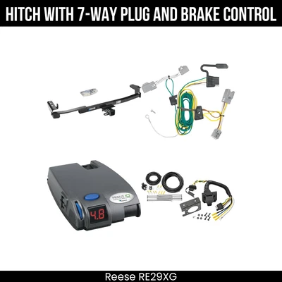 Paquete de remolque de enganche + control de freno para 08-09 Ford Taurus X 44525 receptor de 2" clase 3 Foto 1 de 4