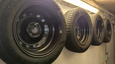 Winterkompletträder 185/65 R15 T (XL)  Semperit Speed-Grip 5 (Stahlfelgen) - Bild 1 von 4