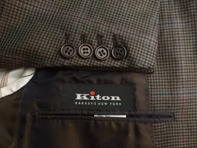 Kiton Blazer 50R/40R Cashmere Linen Plaid Excellent Condition Jacket Sport Coat - Image 1 of 4