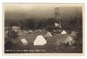 RPPC-CAMPING EN INDIAN HEAD, BLANCO MTS, NH - Imagen 1 de 2